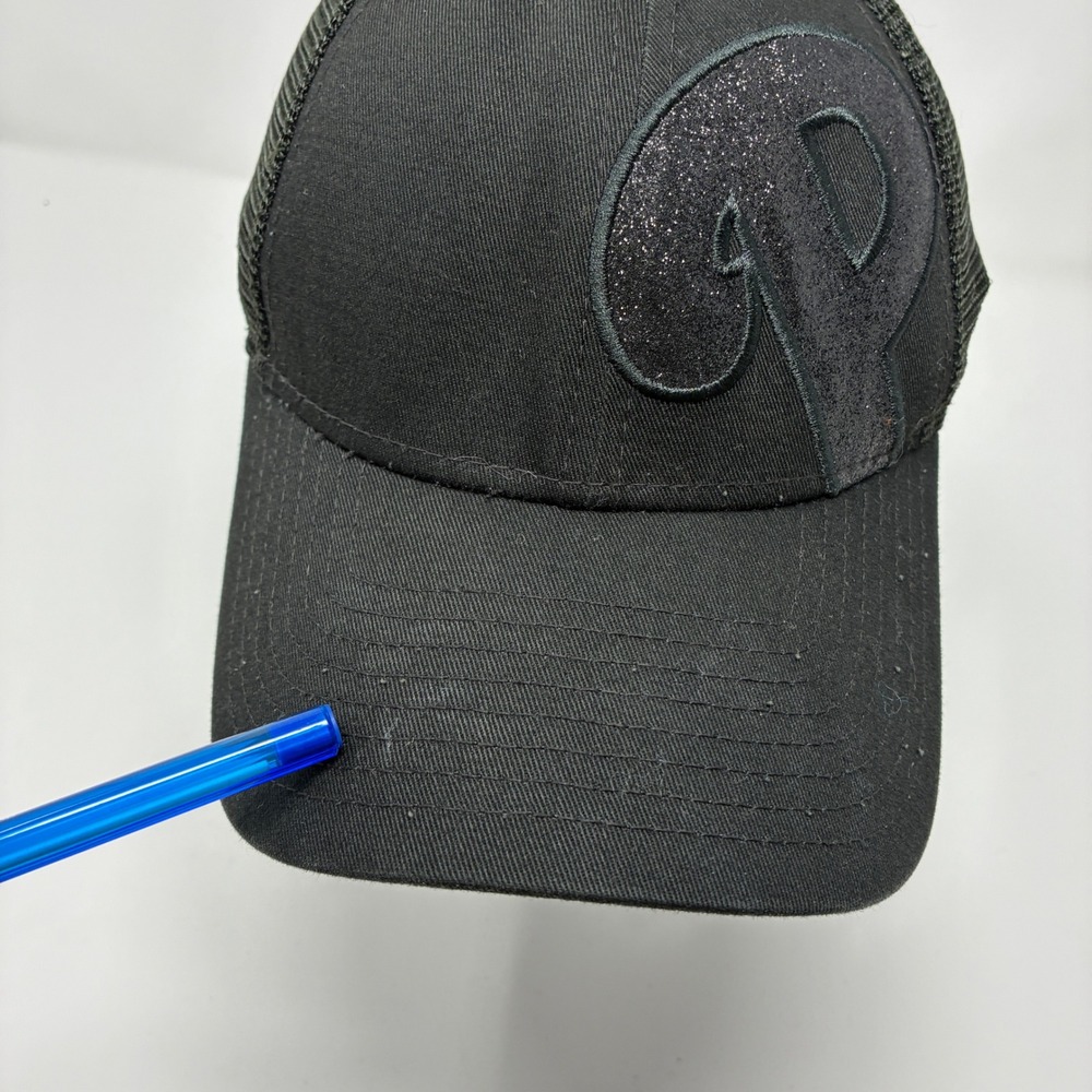 New Era 9FORTY Philadelphia Phillies Women's Trucker Hat Black Glitter Sparkle P - Picture 9 of 9